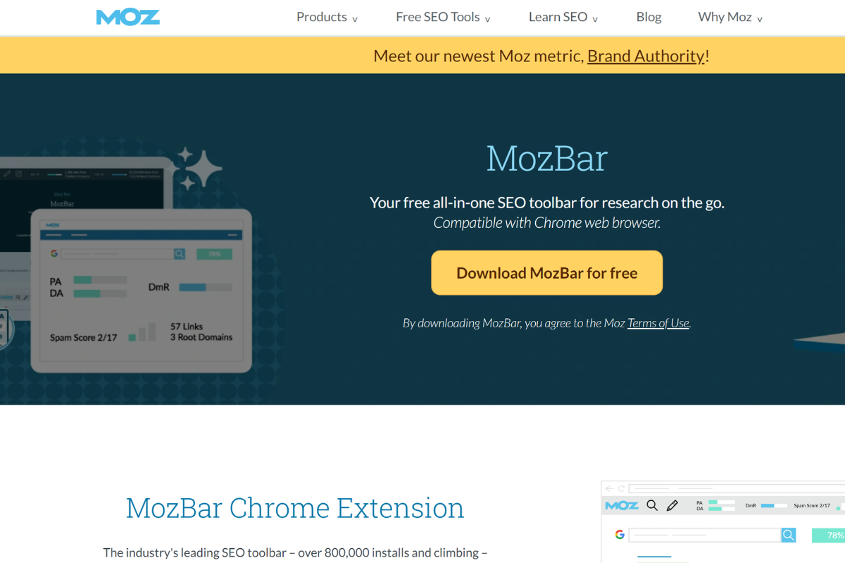 TrioSEO - Best SEO Tools For Small Business - MozBar