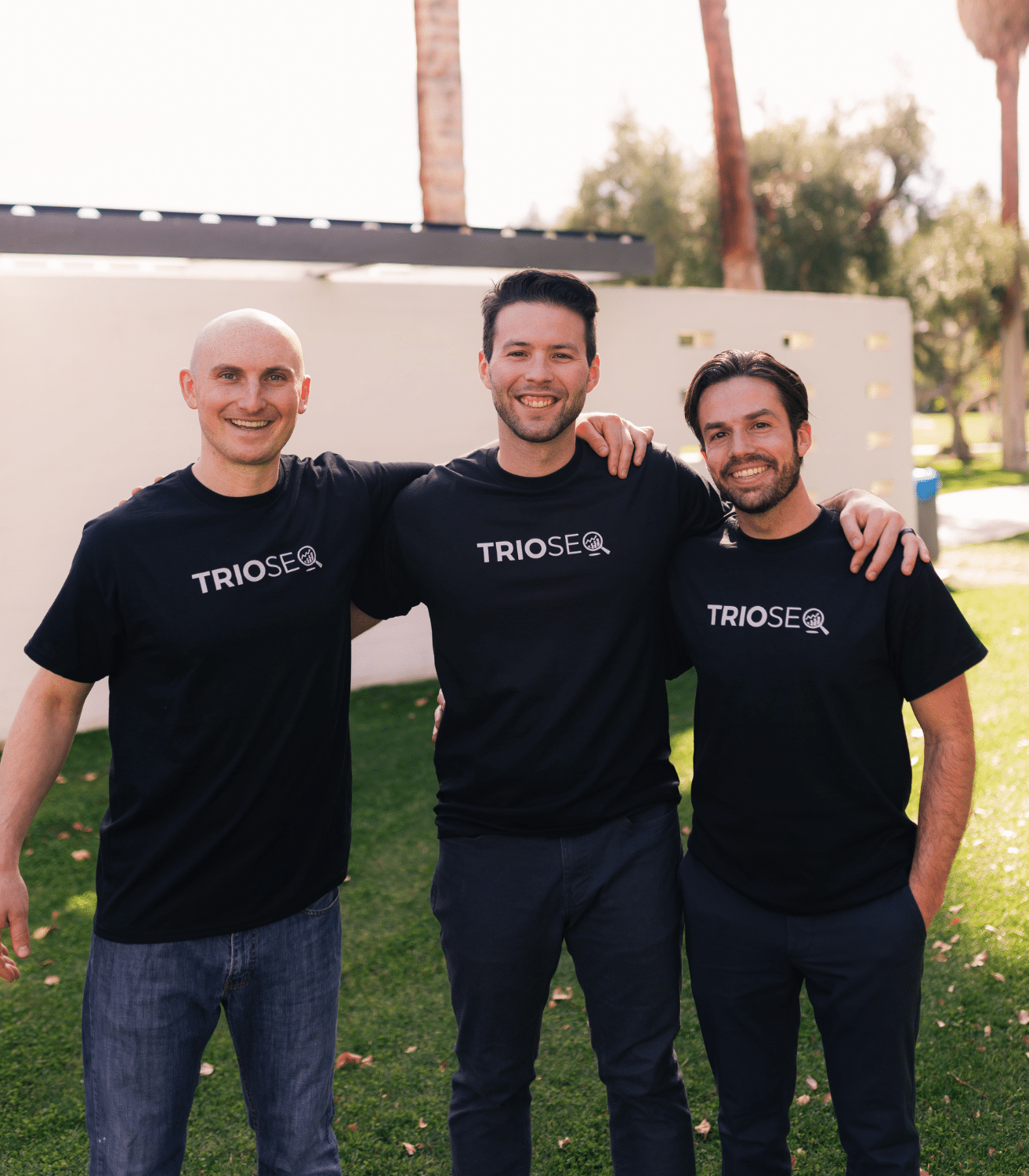 TrioSEO founders Steven, Connor and Nathan
